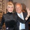 Massimo Gargia et Ivana Trump à la soirée Massimo Gargia au Périgord à paris le 15 mars 2012