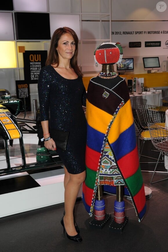 Sophie Leiser lors du dîner de gala de la Coupe de l'info jeudi 15 mars à L'Atelier Renault à Paris
