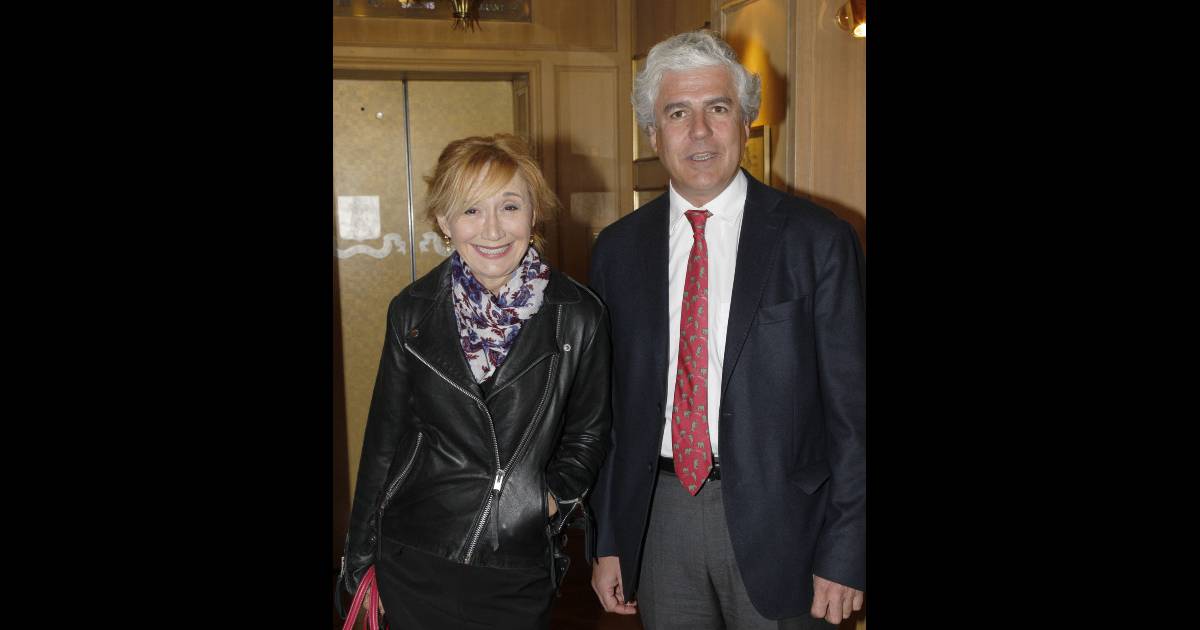 Marie-Anne Chazel et son compagnon Philippe Raffard lors du déjeuner à ...