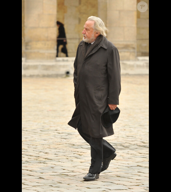 Jean-François Balmer lors de l'hommage à Pierre Schoendoerffer aux Invalides à Paris le 19 mars 2012