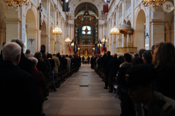 L'hommage religieux à Pierre Schoendoerffer aux Invalides à Paris le 19 mars 2012