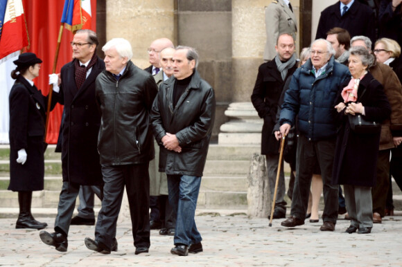 Jacques Perrin lors de l'hommage à Pierre Schoendoerffer aux Invalides à Paris le 19 mars 2012
