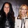 Liliane Jossua, propriétaire de Montaigne Market, et Alexandra Golovanoff lors de la présentation de la collection joaillerie Stone chez Montaigne Market à Paris le 6 mars 2012
