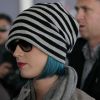 Katy Perry à l'aéroport Charles-de-Gaulle de Paris, le 21 mars 2012.