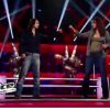 Battle entre Mr John Lewis et Aude dans The Voice sur TF1