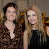 Arielle de Rothschild et Cyrielle Clair lors de la fête pour enfants organisée par l'association Care présidée par Arielle de Rothschild au Lutetia, le 24 mars 2012