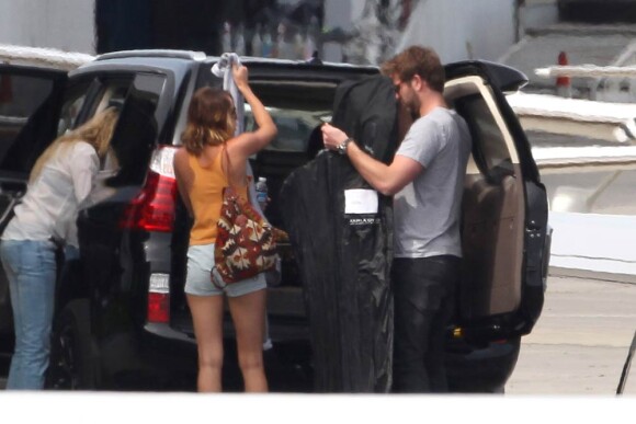Miley Cyrus et Liam Hemsworth à Los Angeles le 23 mars 2012