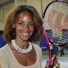 Alicia Fall lors du tournoi de tennis pour l'association Enfant Star et Match à Paris le 26 mars 2012