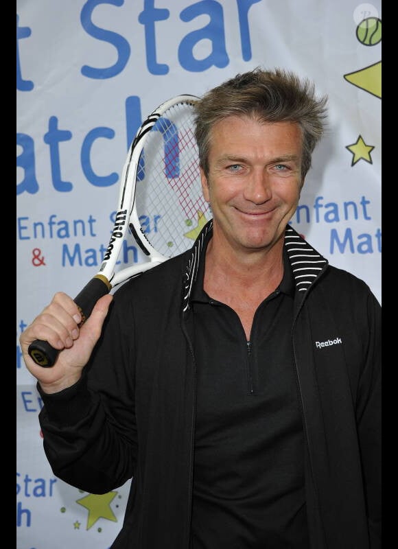 Philippe Caroit lors du tournoi de tennis pour l'association Enfant Star et Match à Paris le 26 mars 2012