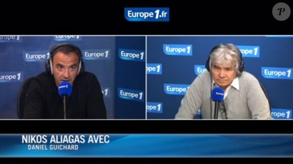 Daniel Guichard répond à Nikos Aliagas sur Europe 1, le 27 mars 2012.