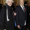Patrick Chesnais et Bertrand Tavernier au ministère de la Culture à Paris, le 28 mars 2012.