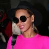Beyoncé, repérée à New York dans un look très coloré. Le 29 mars 2012.