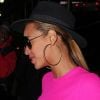 Beyoncé, repérée à New York dans un look très coloré. Le 29 mars 2012.