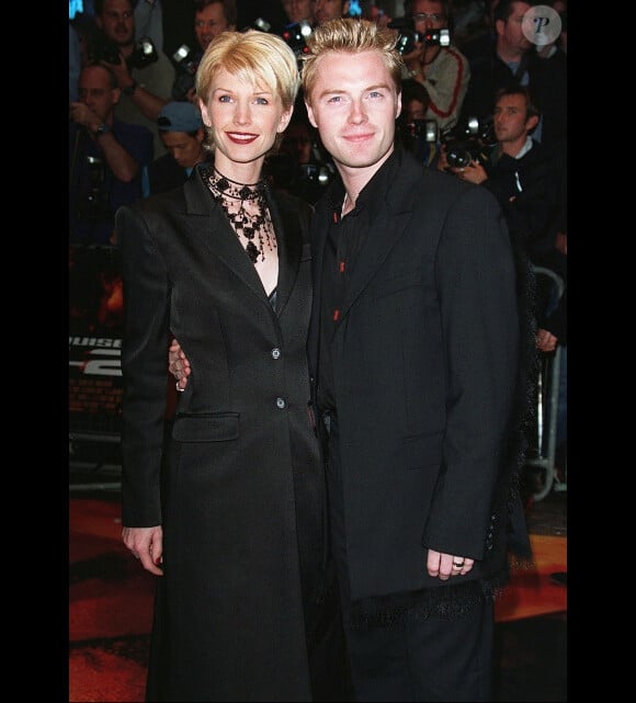 Ronan Keating et sa femme Yvonne en 2000