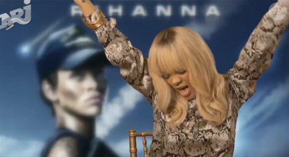 Rihanna très excitée lors de son interview accordée à NRJ pour la promotion de son fim Battleship
