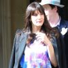 Liv Tyler, sublime dans un total look Givenchy, quitte l'hôtel George V pour se rendre sur un shooting beauté pour la maison française. Paris, le 12 avril 2012.