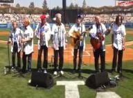 Les Beach Boys réunis : coup d'envoi de leur 50e anniversaire chez les Dodgers