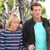 David Hasselhoff et sa chérie Hayley Roberts font du shopping à Los Angeles le 11 avril 2012