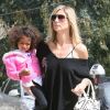 Heidi Klum et sa fille Lou dans les rues de Los Angeles le 14 avil 2012