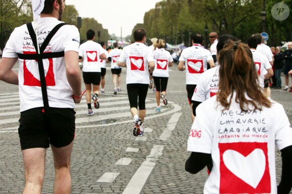 Les Kilomètres du Coeur, en plein Marathon de Paris le 15 avril 2012
