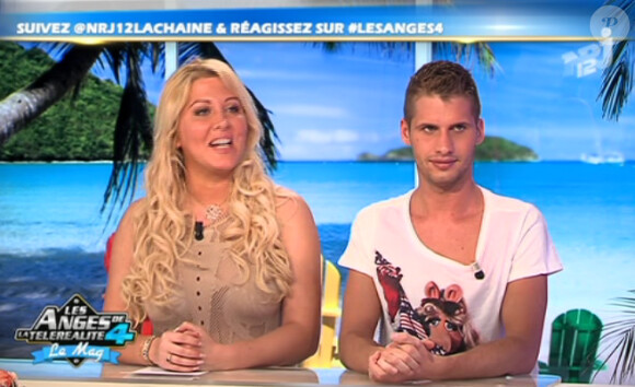 Loana et Benoît sur le plateau des Anges de la télé-réalité - Le Mag le mercredi 18 avril 2012 sur NRJ 12