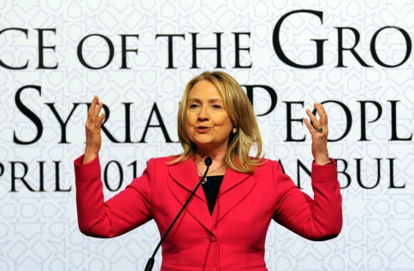 Hillary Clinton le 1er avril 2012 à Istanbul