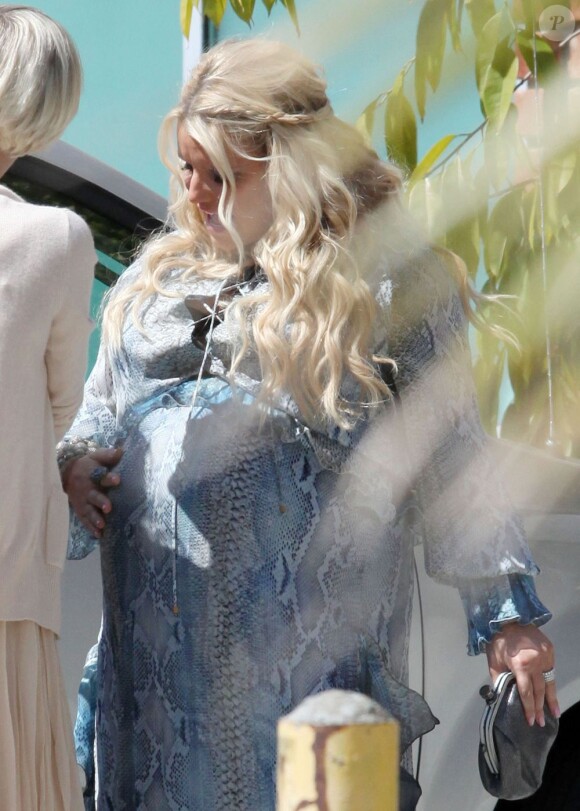 Jessica Simpson lors de sa baby-shower à Los Angeles, le 18 mars 2012.