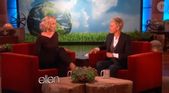 Jennie Garth face à Ellen DeGeneres le 20 avril 2012