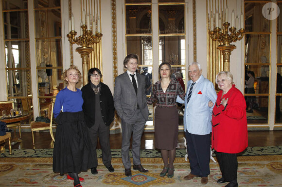 Marilú Marini, Françoise Huguier, Stanislas Mehrar, Catherine Ringer, Charles Gérard et Perrette Souplex, à Paris le 20 avril 2012.