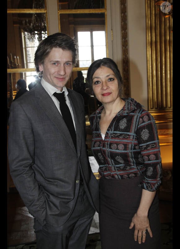 Catherine Ringer et Stanislas Merhar, à Paris le 20 avril 2012.