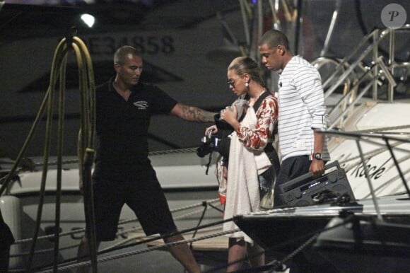 Beyoncé Knowles et son époux Jay-Z avec leur fille Blue Ivy
