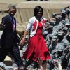 Michelle et Barack Obama à Fort Stewart (Géorgie), le 27 avril 2012.