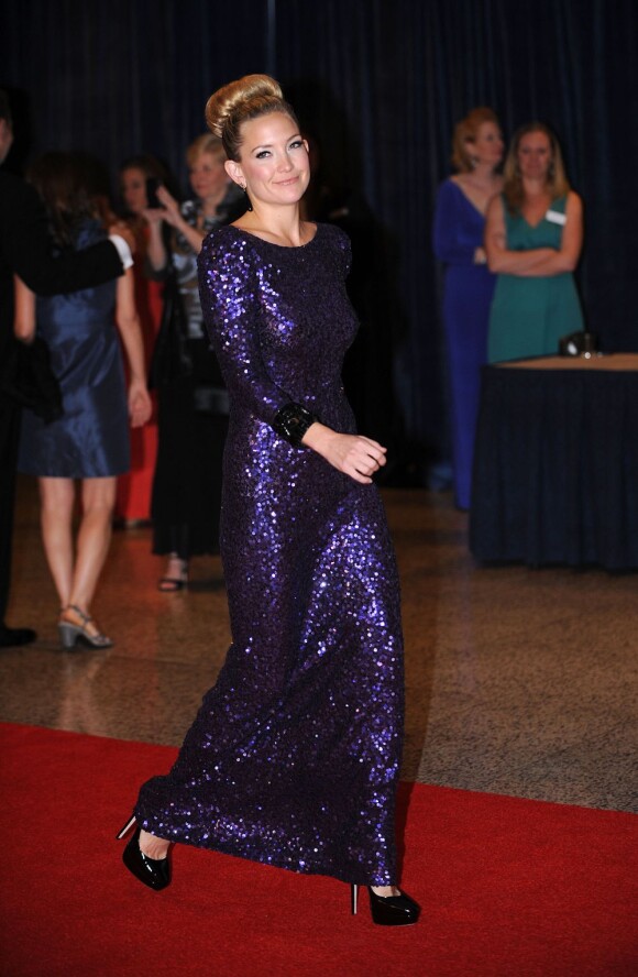 Kate Hudson en Jenny Packham au dîner des correspondants de la Maison Blanche. Washington DC, le 28 avril 2012.