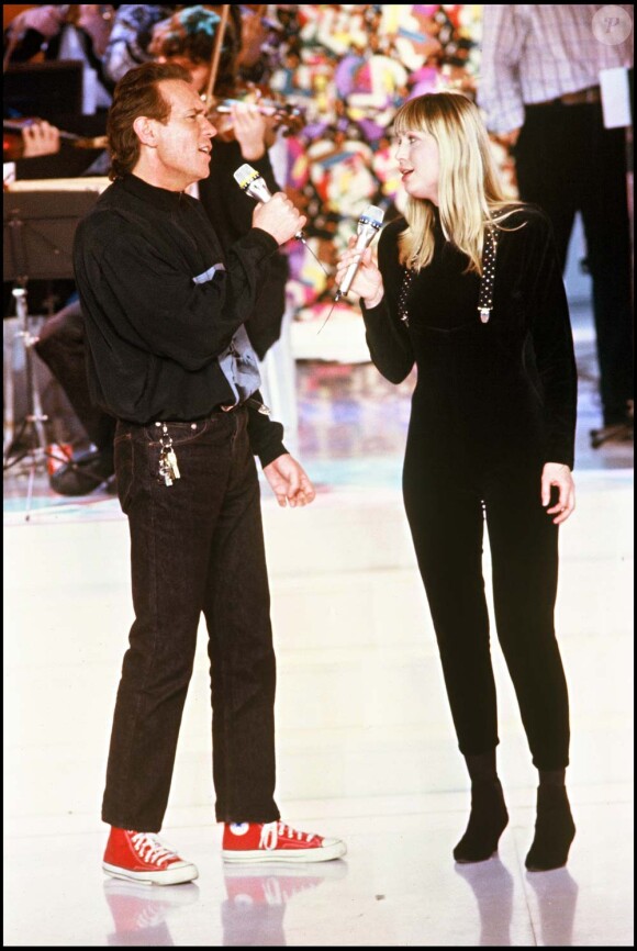 Eric Charden et Annie Stone à Paris, le 22 janvier 1989.