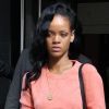 Rihanna à la sortie du Gansevoort, hôtel new-yorkais où elle réside durant son séjour. Le 1er mai 2012.