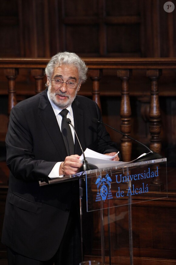 Eminent ambassadeur de l'Espagne, Placido Domingo a reçu le Prix Camino Real 2012, vendredi 11 mai 2012 à l'Université Alcala de Henares, à Madrid.