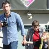 Jennifer Garner et Ben Affleck emmènent leur fille Violet à son cours de karaté, le 11 mai 2012 à Los Angeles