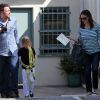 Jennifer Garner et Ben Affleck emmènent leur fille Violet à son cours de karaté, le 11 mai 2012 à Los Angeles