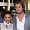 Elsa Pataky en compagnie de son mari Chris Hemsworth à l'avant-première de Captain America en juillet 2011 à Los Angeles