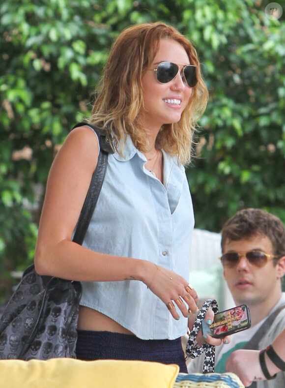 Miley Cyrus en vacances à Miami, le mardi 15 mai 2012.