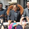 Chris Rock, Ben Stiller et David Schwimmer lors du photocall de Madagascar 3 : Bons baisers d'Europe, au Festival de Cannes le 17 mai 2012.