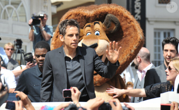 Ben Stiller lors du photocall de Madagascar 3 : Bons baisers d'Europe, au Festival de Cannes le 17 mai 2012.