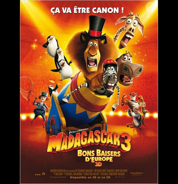 Madagascar 3 : Bons baisers d'Europe sort le 6 juin.