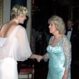 La révérence de Camilla devant Charlene. Le prince Charles et Camilla Parker Bowles donnaient le 18 mai 2012 à Buckingham Palace un dîner pour de nombreux royaux étrangers, invités en l'honneur du jubilé de diamant de la reine Elizabeth II. Les convives avaient plus tôt dans la journée déjeuné avec la monarque au château de Windsor.