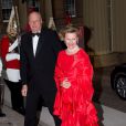 Le roi Harald V et la reine Sonja de Norvège. Le prince Charles et Camilla Parker Bowles donnaient le 18 mai 2012 à Buckingham Palace un dîner pour de nombreux royaux étrangers, invités en l'honneur du jubilé de diamant de la reine Elizabeth II. Les convives avaient plus tôt dans la journée déjeuné avec la monarque au château de Windsor.