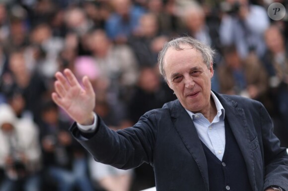 Dario Argento lors du photocall de Dracula 3D, à Cannes le 19 mai 2012