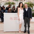 Dario Argento et sa fille Asia Argento lors du photocall de Dracula 3D, à Cannes le 19 mai 2012