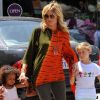 Heidi Klum emmène ses deux filles à leur cours de karaté à Brentwood, Los Angeles le 19 mai 2012
