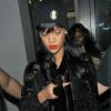 Rihanna à Londres arrive à la discothèque Boujis Nightclub le 21 mai 2012 au matin