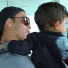 Cristiano Ronaldo et son fils Cristiano le 27 décembre 2011 à Dubai